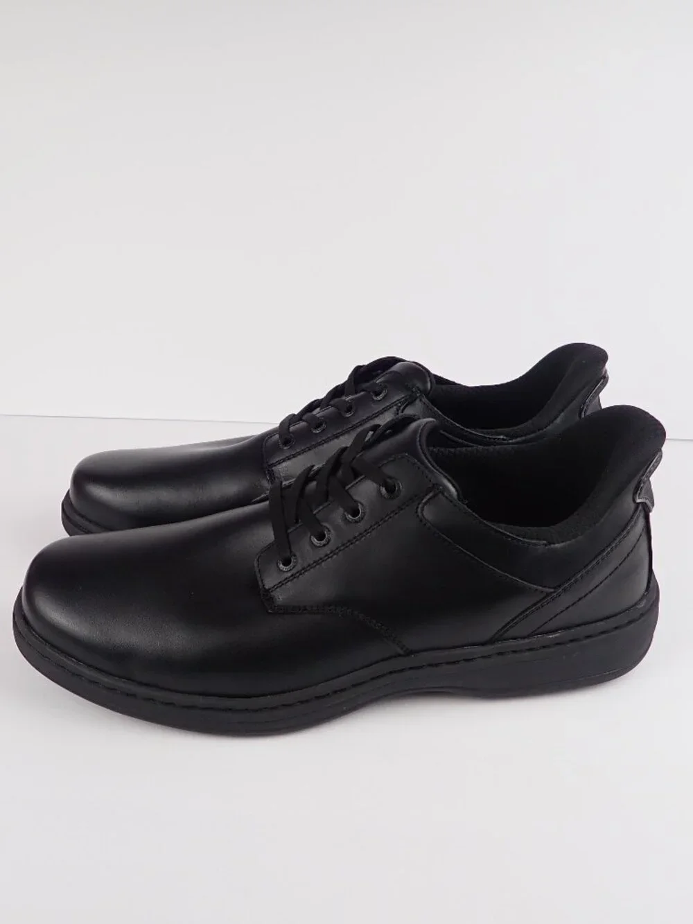 Orthofeet Claude Black Men’s 12 D Orthopedic Comfort Shoes New